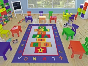 Килимок у дитячу кімнату Confetti Game Mavi 100x150см (CF_110083655)