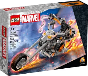 Фото конструктор lego super heroes призрачный всадник: робот и мотоцикл 264 детали (76245)