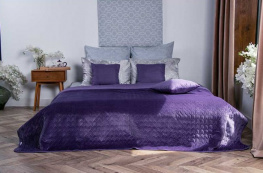 Фото покрывало декоративное руно velour violet 150x220см (360.55_violet)