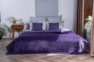 Покривало декоративне Руно VeLour Violet 150x220см (360.55_Violet)