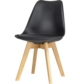 Фото комплект стульев doros бин 42005076 черный 49х43х84см (1973671293)