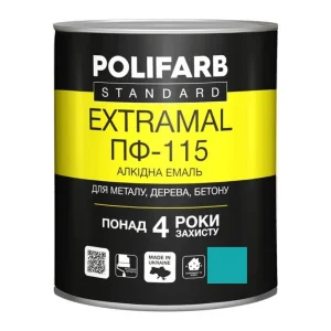 Емаль Polifarb ExtraMal ПФ-115 блакитна 2,7кг