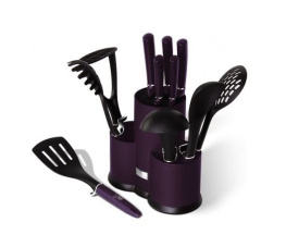 Фото набор кухонный berlinger haus purple eclipse 12 предметов (6258a-bh)