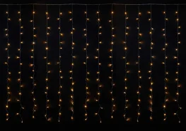 Фото гирлянда внутренняя delux curtain c 256led ip20 теплый белый 3х2м (90017994)