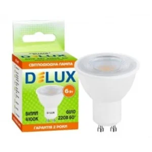 Світлодіодна лампа Delux GU10 6Вт 4100K 220В GU10 (90019263)