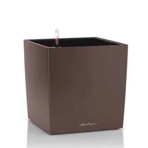 Фото умный вазон lechuza cube premium 50 кофе металлик 61л (16561)