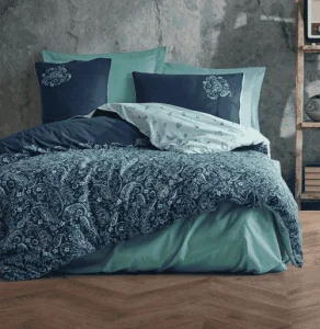 Фото комплект постельного белья cotton box masculine cadee mint 200x220см (cb_010077752)