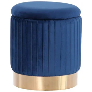 Пуф AMF Monte Blue/Golden Chrom (547481)