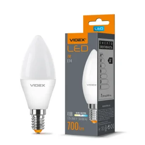 Лампа VIDEX C37e 7W E14 4100K (VL-C37e-07144)