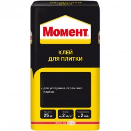 Клей для плитки Момент Мом 25 25кг