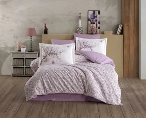 Комплект постільної білизни Hobby Poplin Arianna бузковий 200x220см євро (77246_2,0)