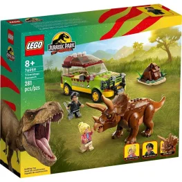 Конструктор Lego Jurassic Park Исследование трицератопсов 281 деталь (76959)