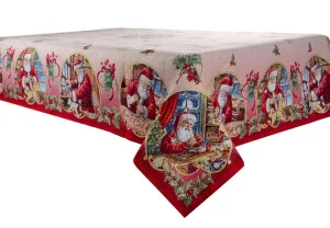 Фото новогодняя скатерть lefard home textile jouets с люрексом 100х100см (716-030)