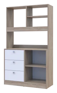 Фото мини-кухня doros лея дуб сонома/белый 100х43х171см (81359335)