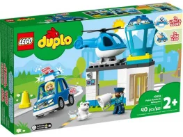 Конструктор Lego Duplo Town Полицейский участок и вертолет 40 деталей (10959)