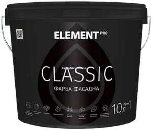 Фасадная краска ELEMENT PRO CLASSIC 10 л белая