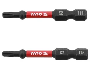 Набір біт ударних YATO TORX T15x50мм HEX 1/4“ 2шт (YT-78052)