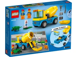 Фото конструктор lego city грузовик-бетономешалка 85 деталей (60325)