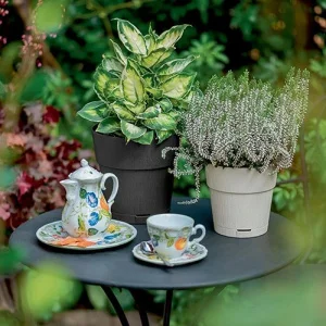 Горщик з автополивом Stefanplast Ethica білий 25x25см 7,5л (68100)