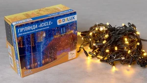 Гірлянда зовнішня Delux Icicle 75LED 2x0,7м 18 flash IP44 жовтий (90020891)