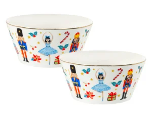 Набір з 2-х салатників Lefard White Christmas 14см (922-101)