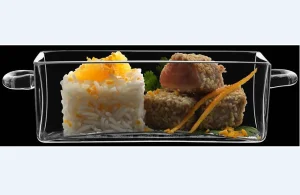 Блюдо з ручками прямокутне Luigi Bormioli Buffet 140 мм