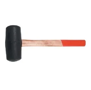 Киянка гумова Top Tools 350г 55мм рукоятка дерев'яна (02A320)