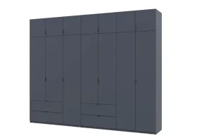 Шафа для одягу Doros Лукас Графіт 3та4 ДСП 295х50х240 (42005125)