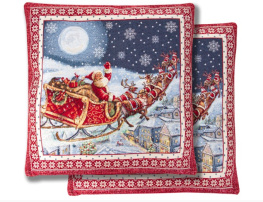 Фото наволочка новогодняя lefard home textile guizzo с люрексом 45x45 см (716-110)