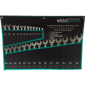 Набір ключів комбінованих Whirlpower 6-32 мм 26 шт в чохлі 23238/1242-1-G26