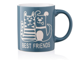 Фото чашка ardesto best friends синяя 330мл (ar3471bl)