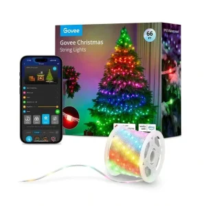 Фото гирлянда smart led govee h70c2 christmas light 100 led rgbic ip65 10м (h70c13d1)