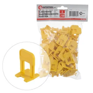 Система вирівнювання плитки Intertool основа 2мм 100шт (KT-4953)