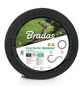 Бордюр газонный Bradas Easy Border 50ммх10м с ​​комплектом кольев черный (OBEB5010SET)