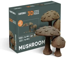 Фото картонный конструктор cartonic 3d puzzle mushrooms