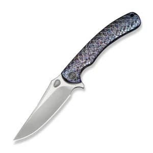 Нож складной туристический Weknife Dracarys, 9,1см Böhler M390/титан 6AL4V пламенный (WE25061B-3)