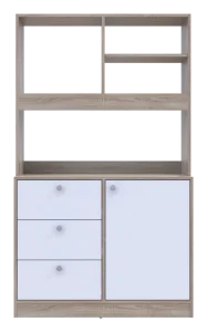 Фото мини-кухня doros лея дуб сонома/белый 100х43х171см (81359335)