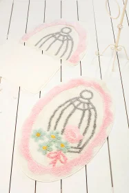 Фото коврик для ванной chilai home sweet bird pink 60x100см (ch_11006955)