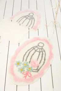 Фото коврик для ванной chilai home sweet bird pink 60x100см (ch_11006955)