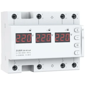 Реле напруги ZUBR 40А D6-40 red (4820120222139)