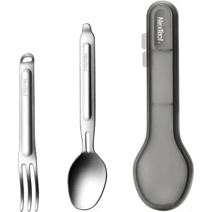 Туристический набор ложка-вилка NexTool Portable Stainless Steel Tableware, нержавеющая сталь (NE20133)