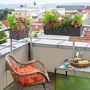 Вазон Lechuza Balconera Color 50 кораловий 50х19х19см 8л (15694)