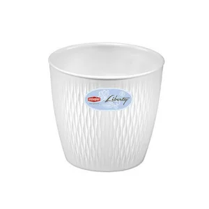 Горщик Stefanplast Liberty круглий білий 16х15см 2,3л (87160)