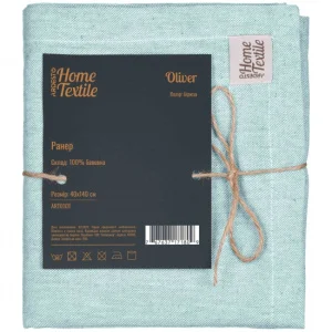 Фото раннер ardesto oliver бирюза 40х140см (art01ot)