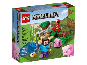 Фото конструктор lego minecraft засада крипера 72 детали (21177)