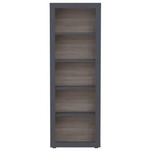 Етажерка висока Doros Дана 41515987 Графіт 80х189,4х33,6см (1909661439)