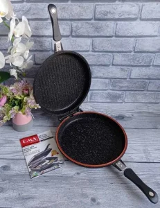 Пательня-гриль O.M.S. 3215 двостороння 32x32x8см (OMS 3219.00.12-32-Black)