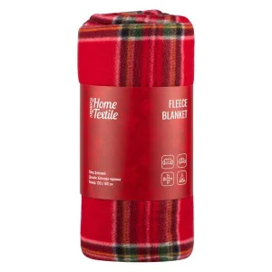 Плед Ardesto Christmas Fleece клітинка червоний 130x160см (ART0717PB)