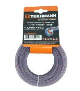 Леска для садовых триммеров Tekhmann DUAL Flower-Twist 3,0мм/15м (T.40930015)