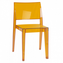Фото стул papatya gyza 33 прозрачно-оранжевый (2253)